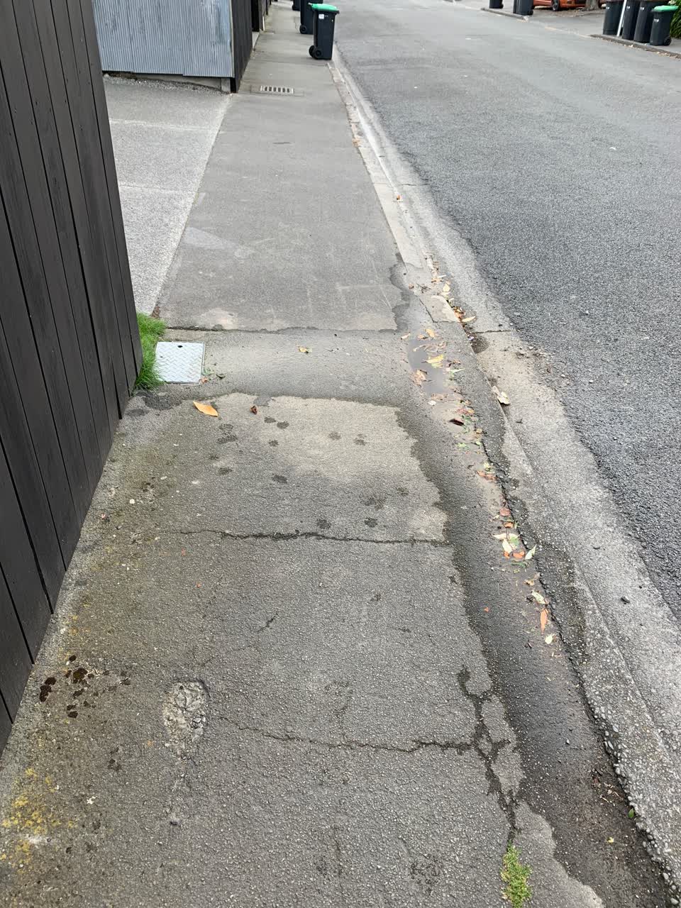The photograph attached to this water leak report