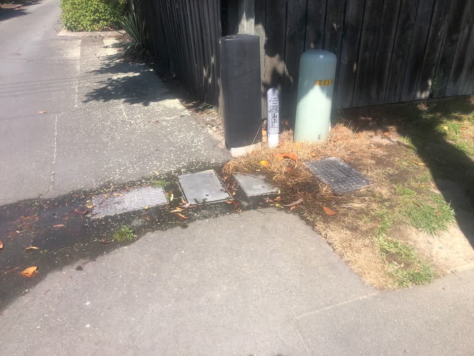 The photograph attached to this water leak report