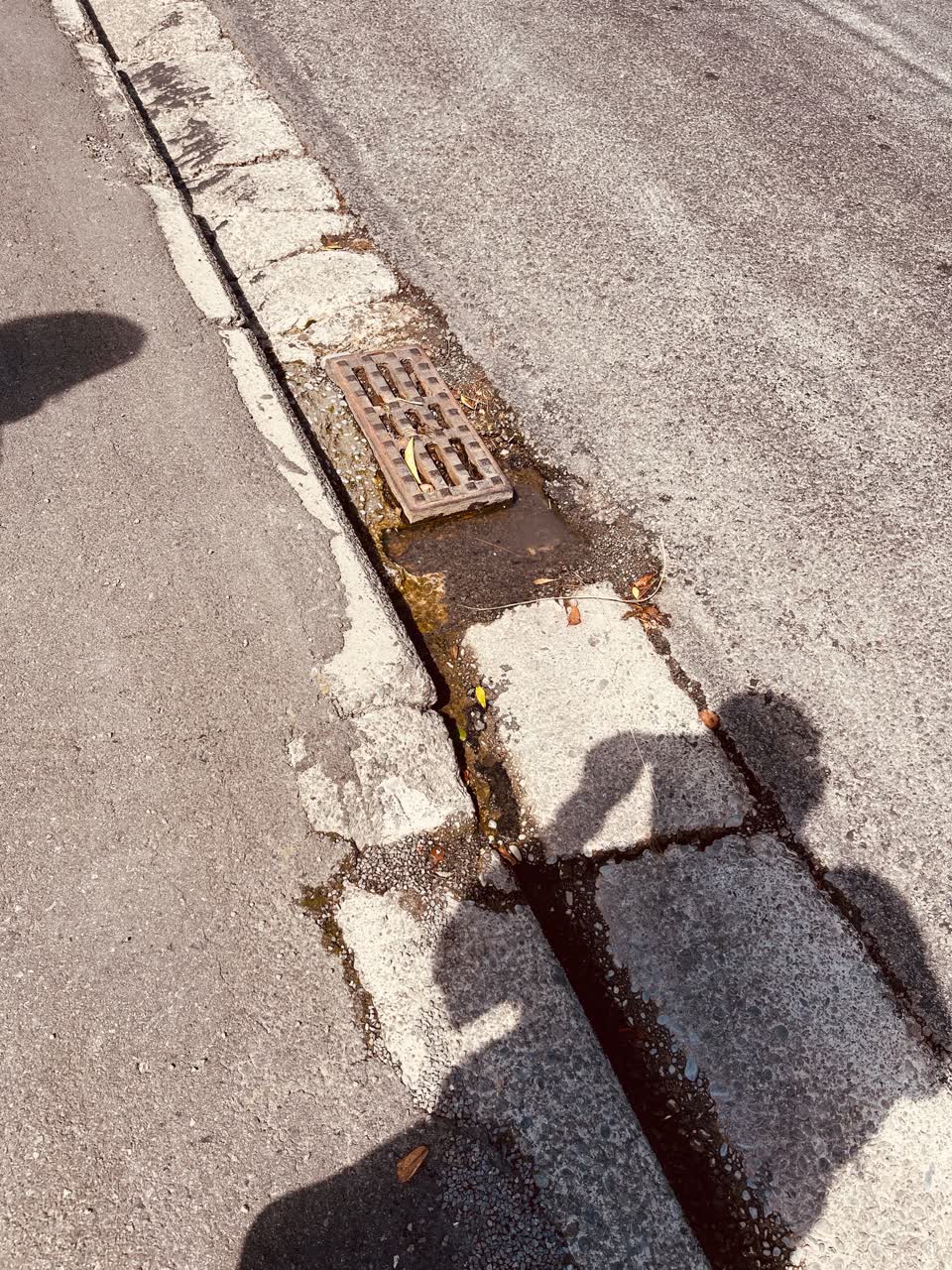 The photograph attached to this water leak report