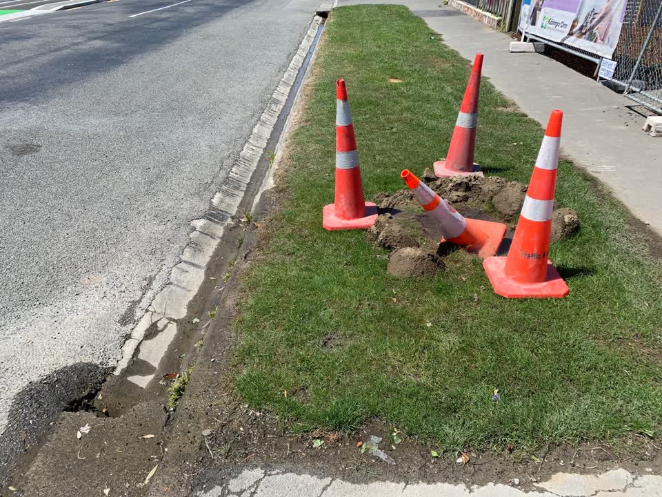 The photograph attached to this water leak report