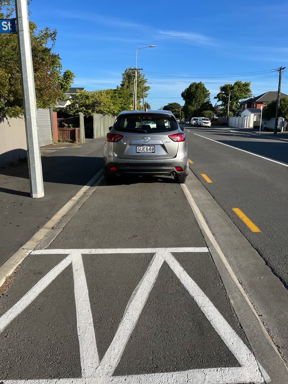 The photograph attached to this roading/streets report