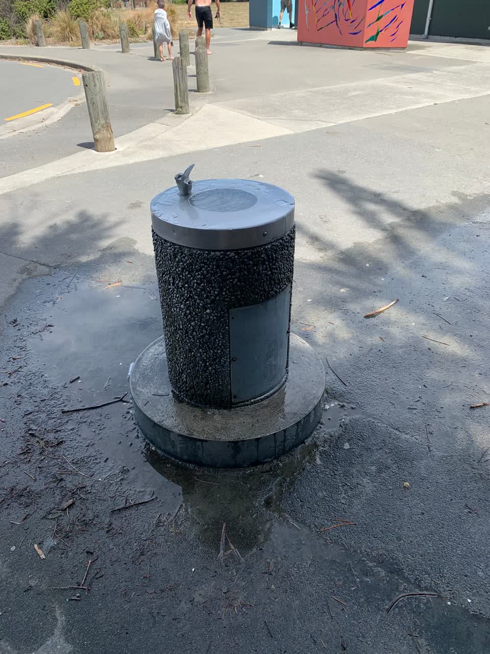 The photograph attached to this water leak report