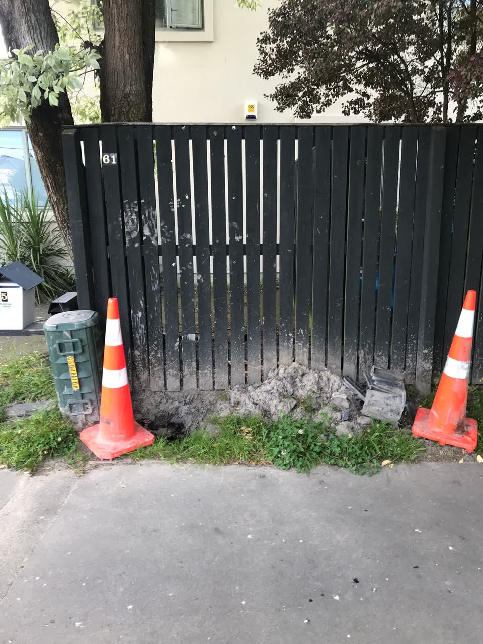 The photograph attached to this water leak report