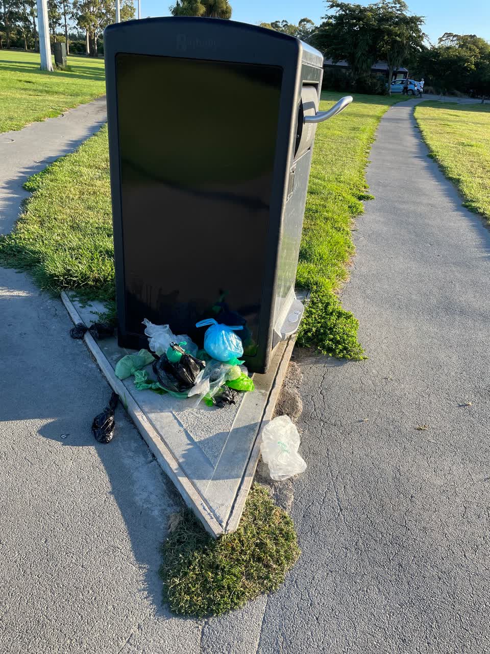 The photograph attached to this parks report