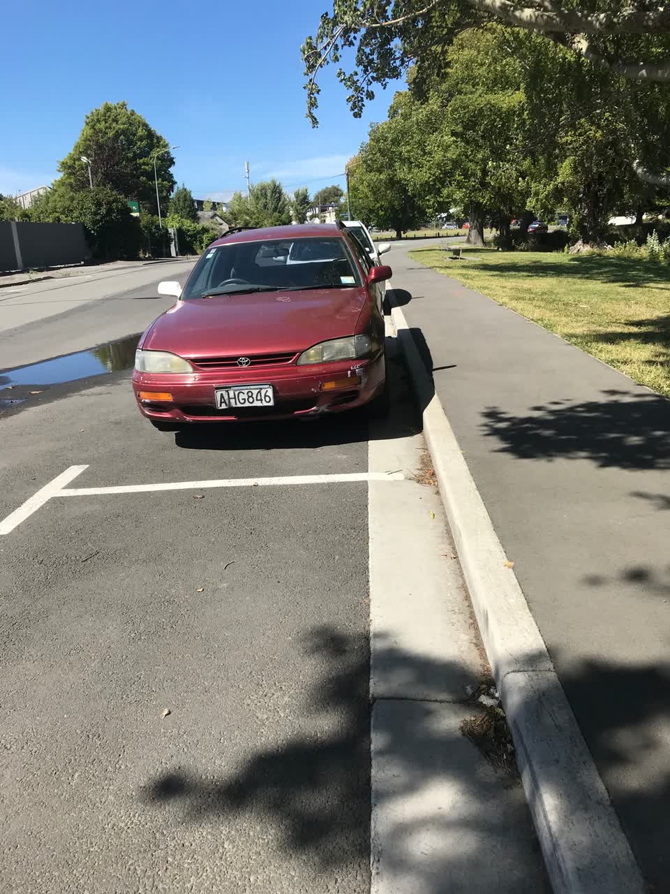 The photograph attached to this roading/streets report
