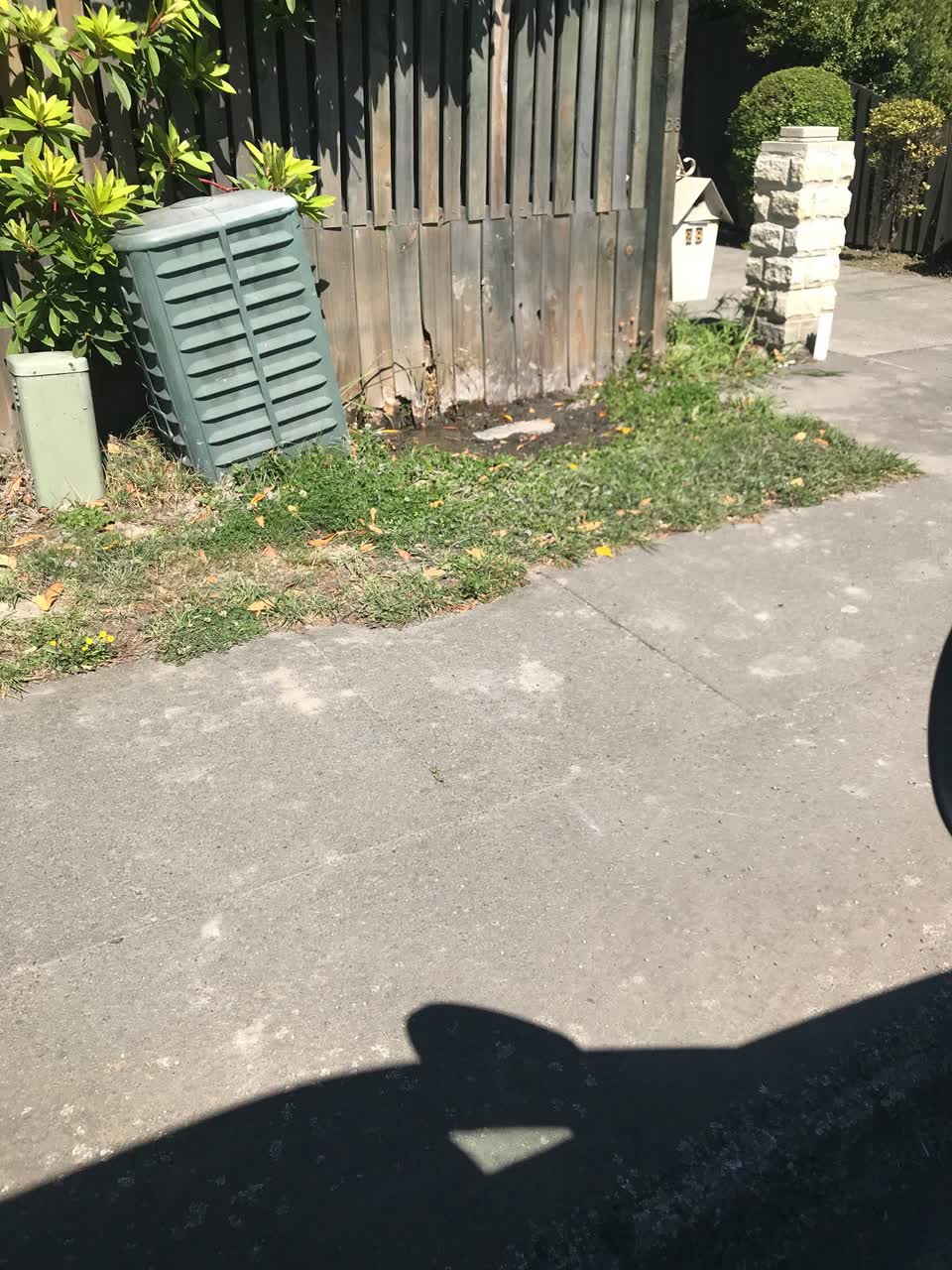 The photograph attached to this water leak report