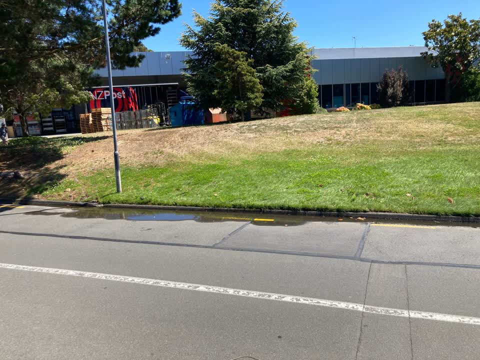 The photograph attached to this water leak report