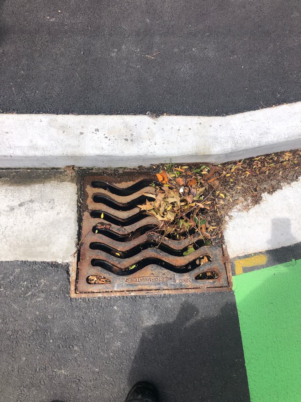 The photograph attached to this flooding report