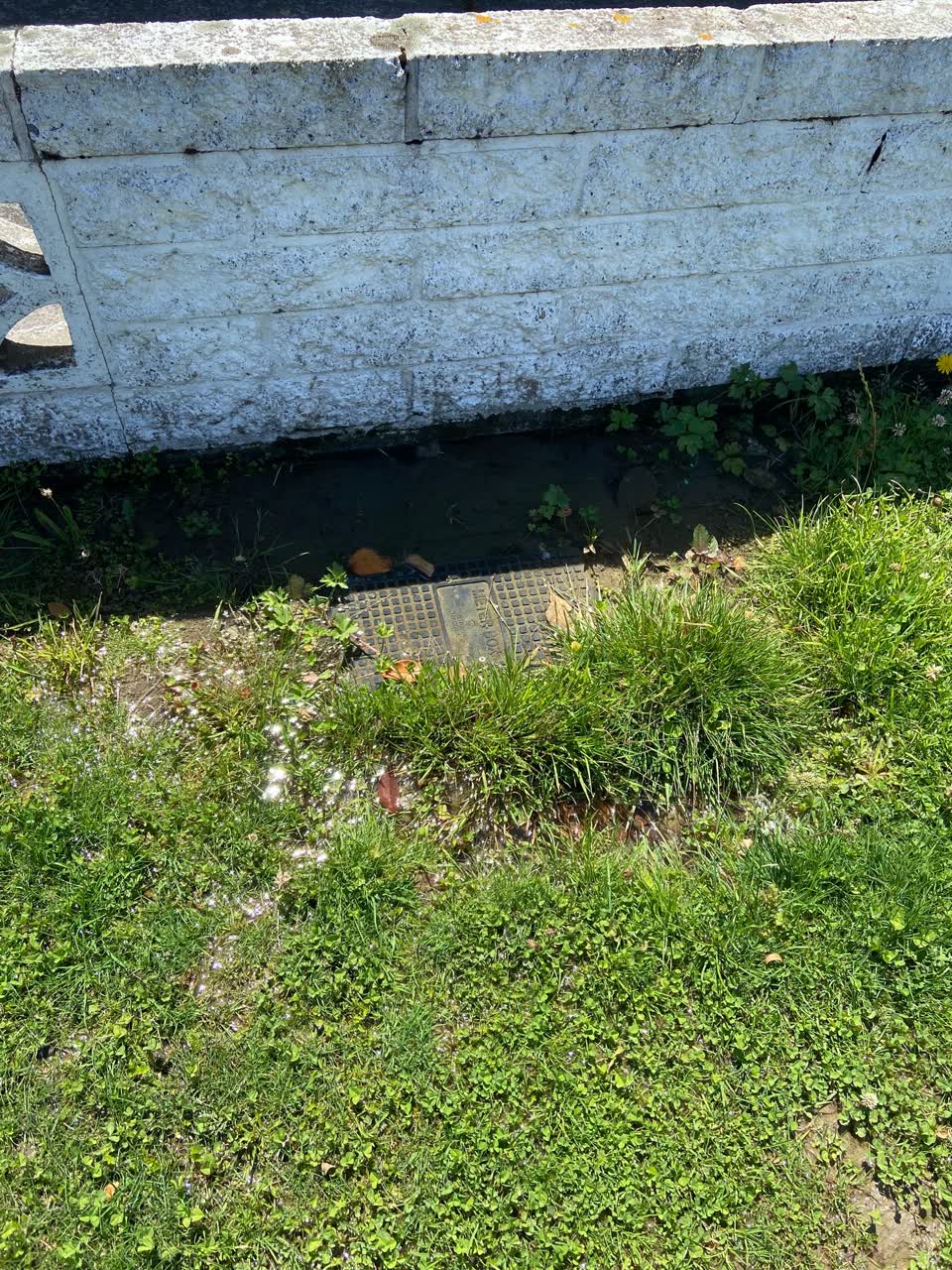 The photograph attached to this water leak report
