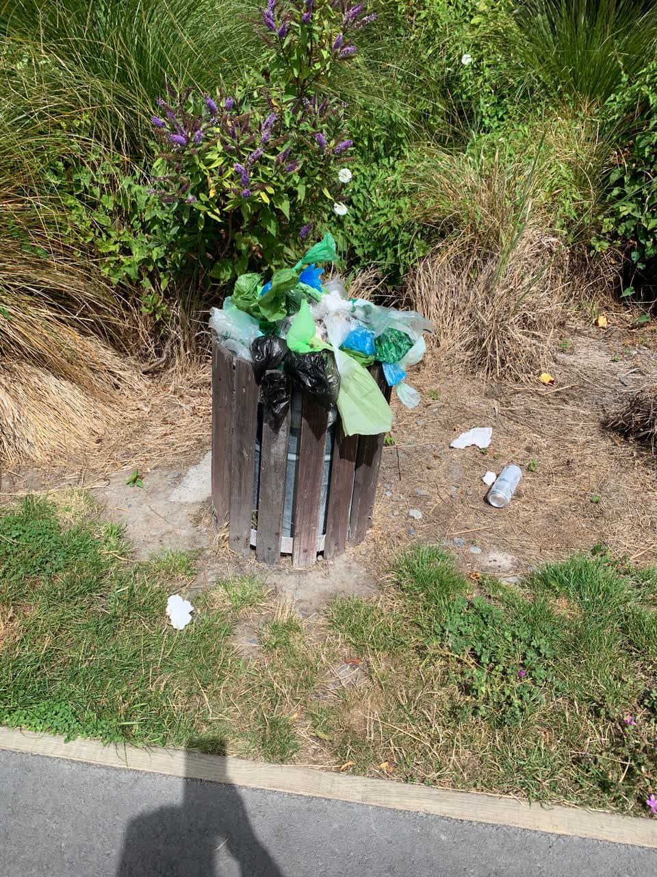 The photograph attached to this rubbish/recycling report
