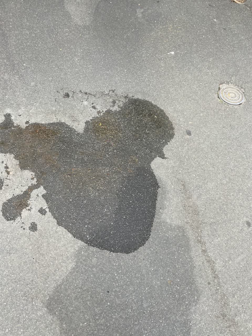 The photograph attached to this water leak report