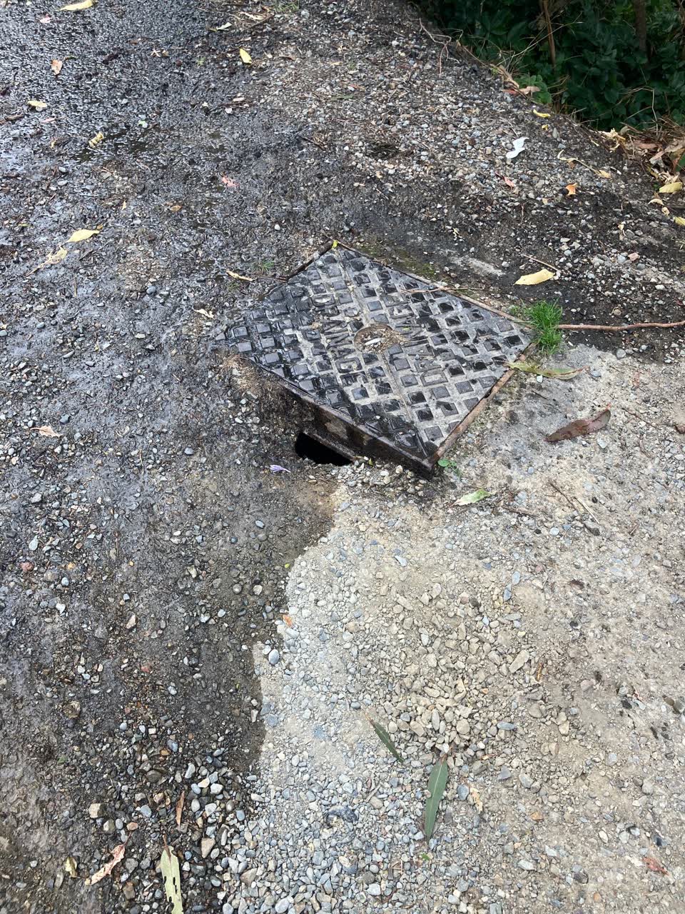 The photograph attached to this wastewater/stormwater report