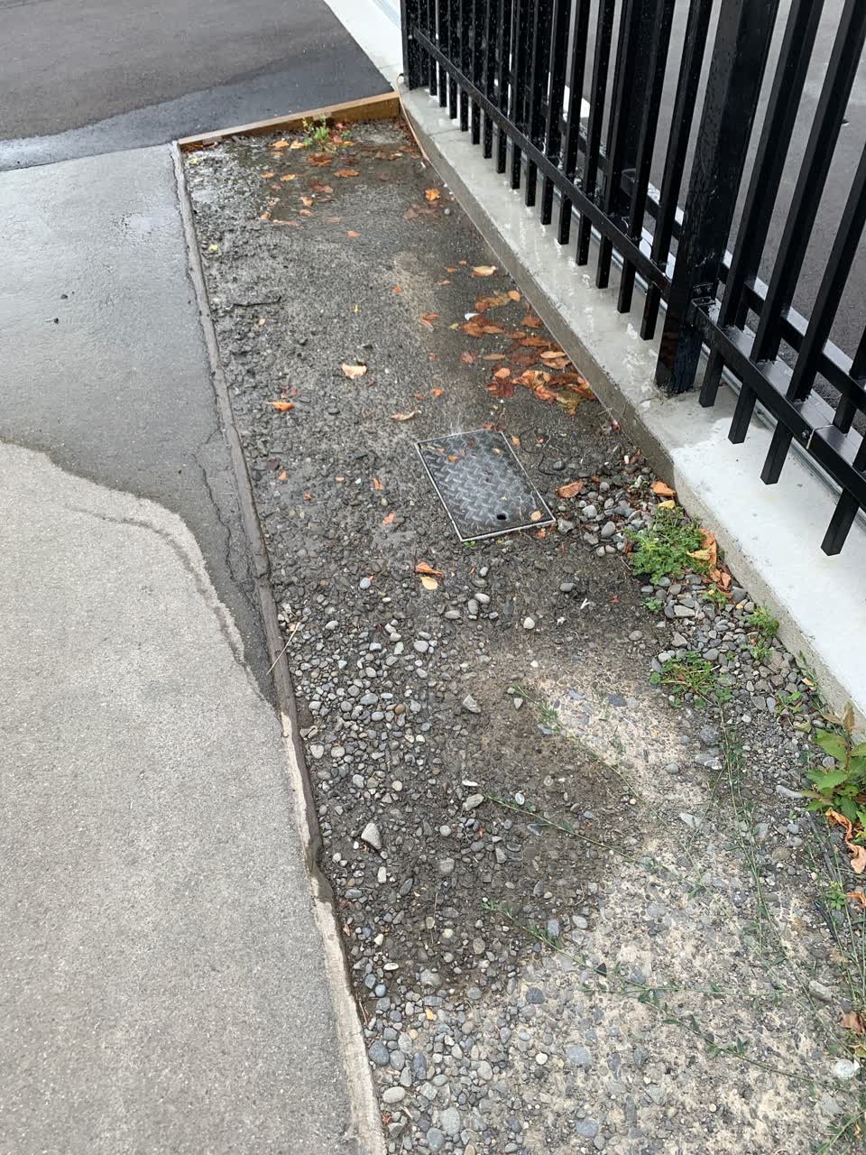The photograph attached to this water leak report