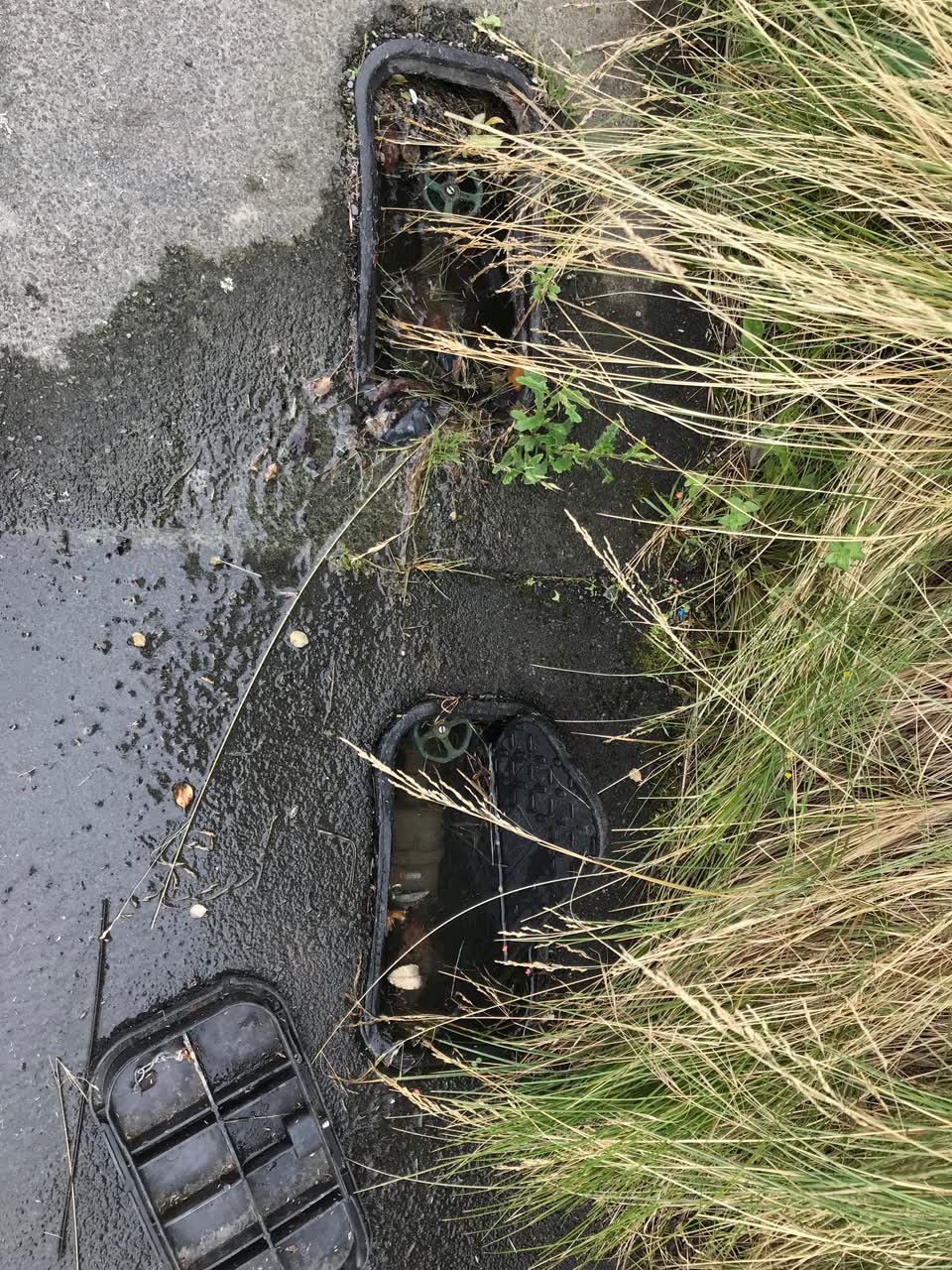 The photograph attached to this water leak report