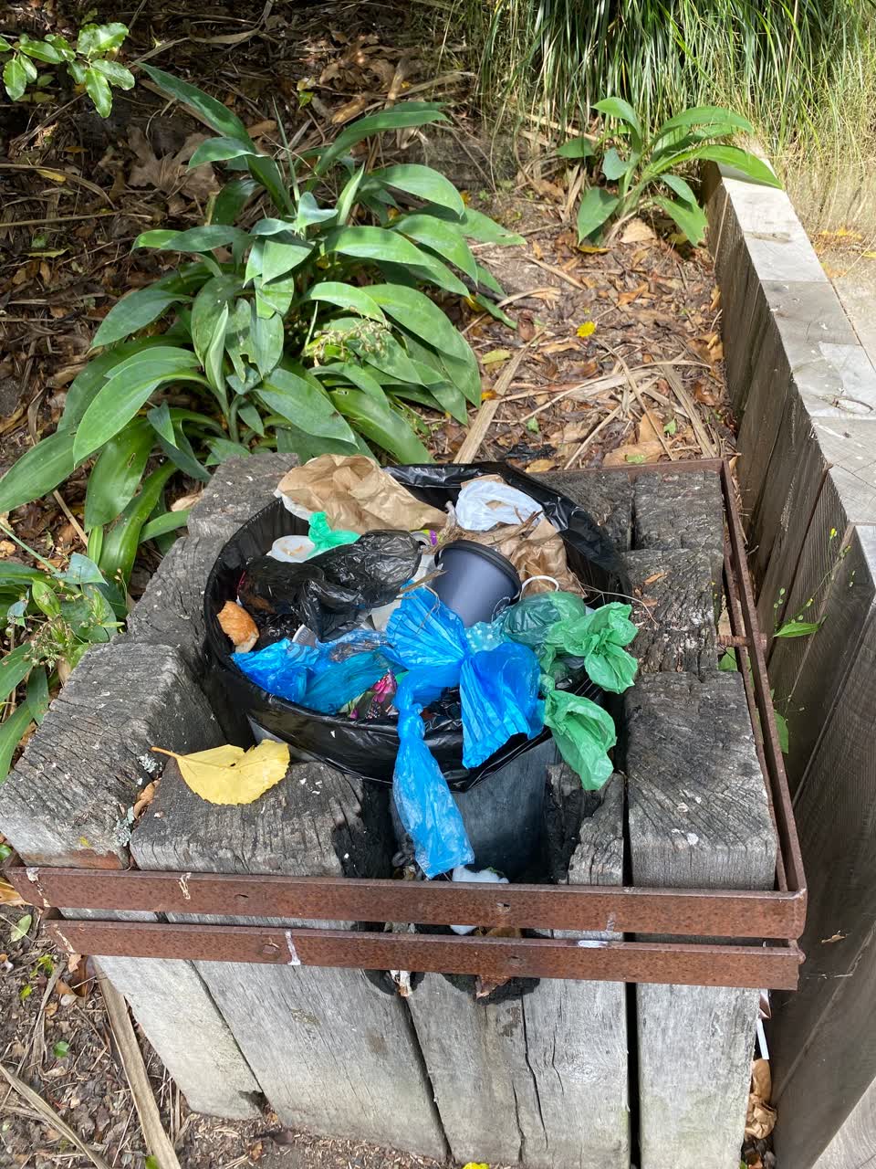 The photograph attached to this rubbish/recycling report