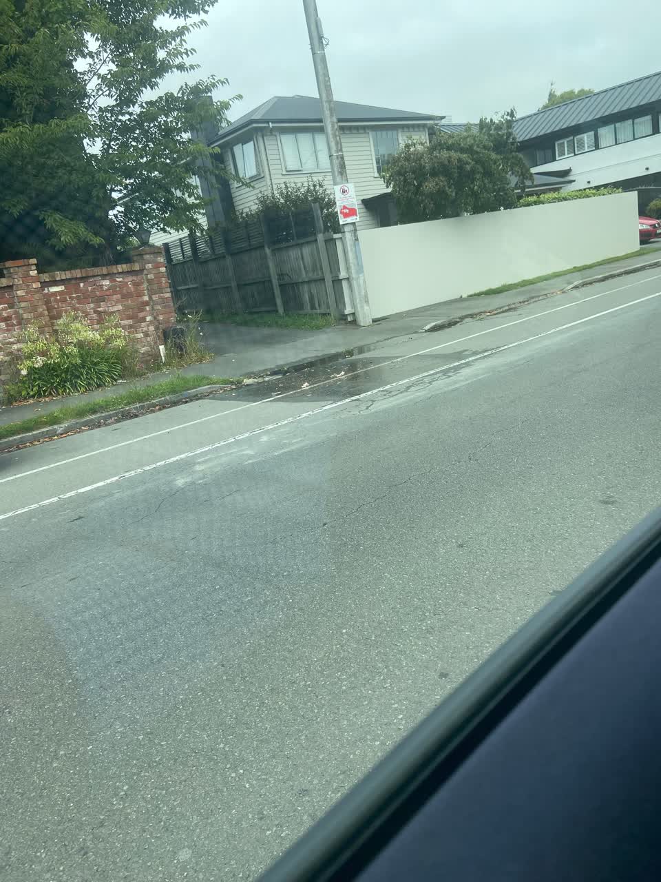 The photograph attached to this water leak report