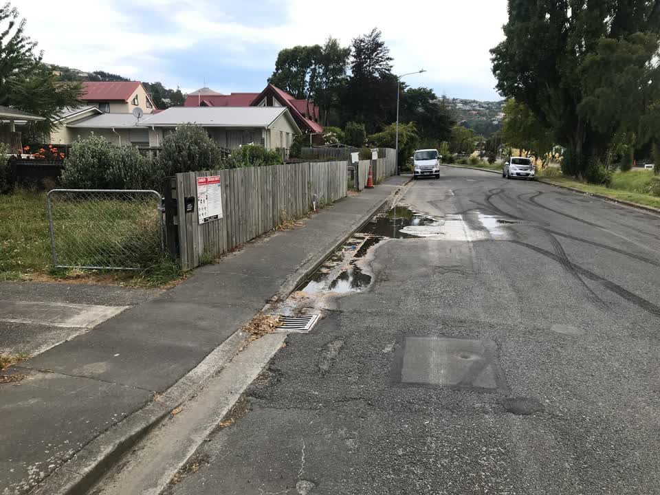 The photograph attached to this water leak report