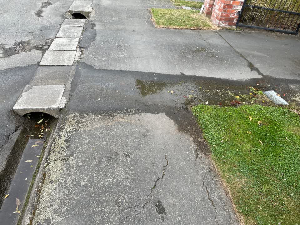 The photograph attached to this water leak report