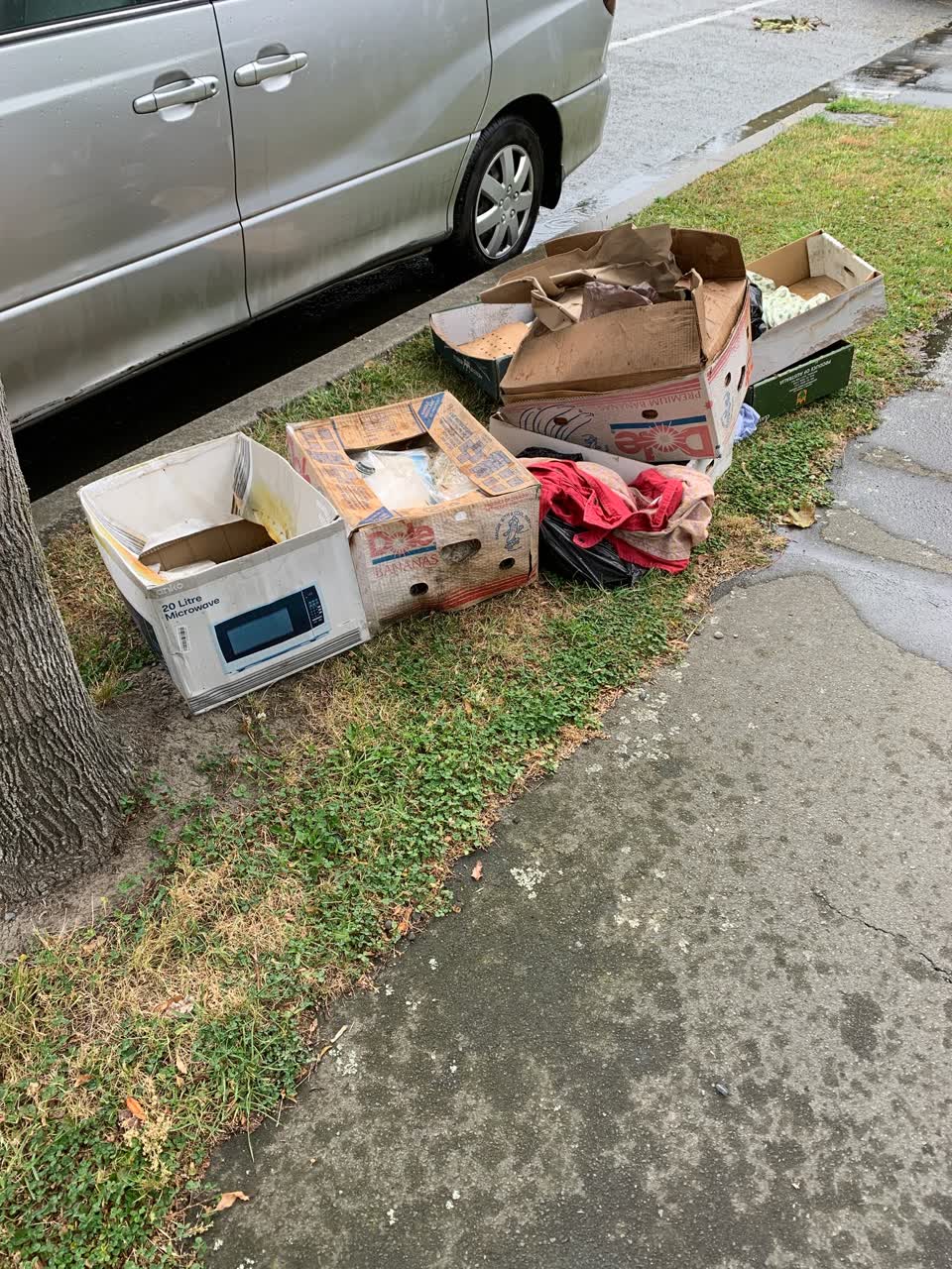 The photograph attached to this rubbish/recycling report