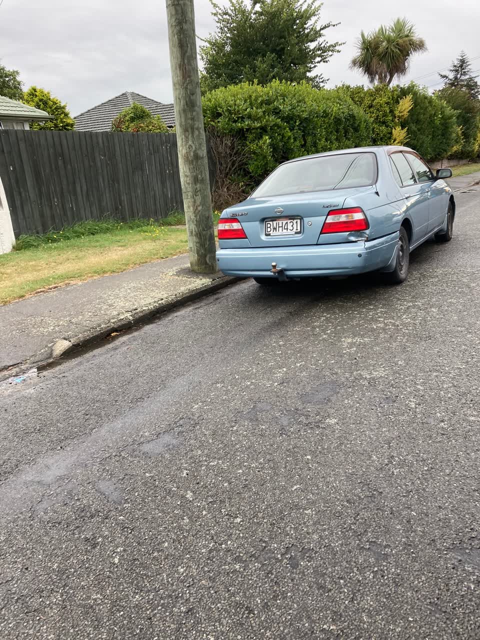 The photograph attached to this roading/streets report