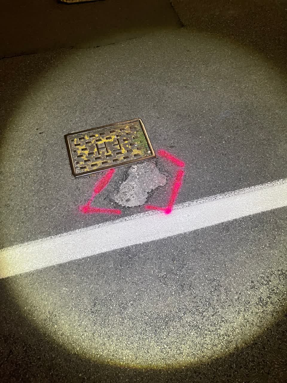 The photograph attached to this roading/streets report