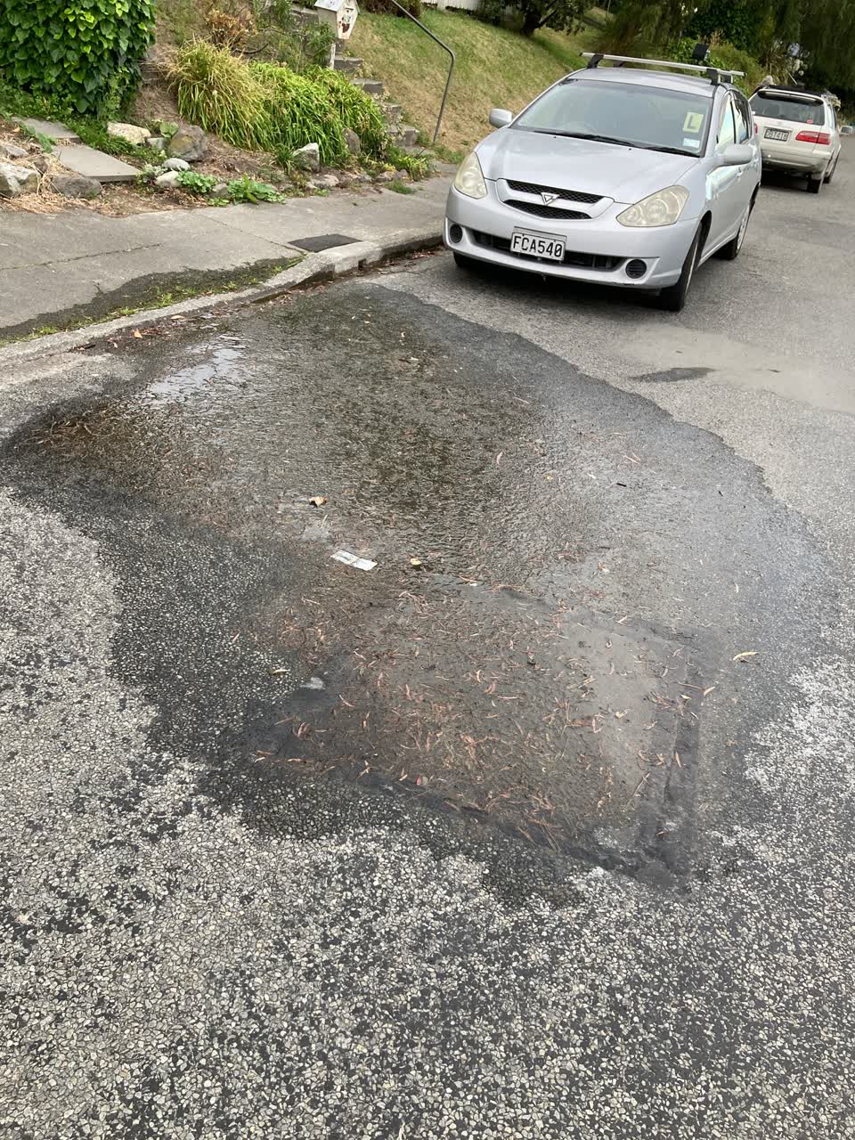 The photograph attached to this roading/streets report