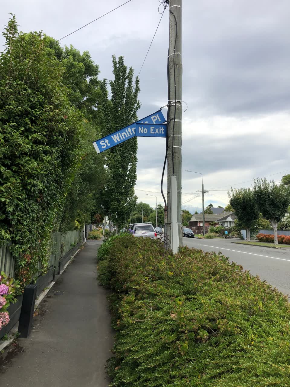 The photograph attached to this roading/streets report