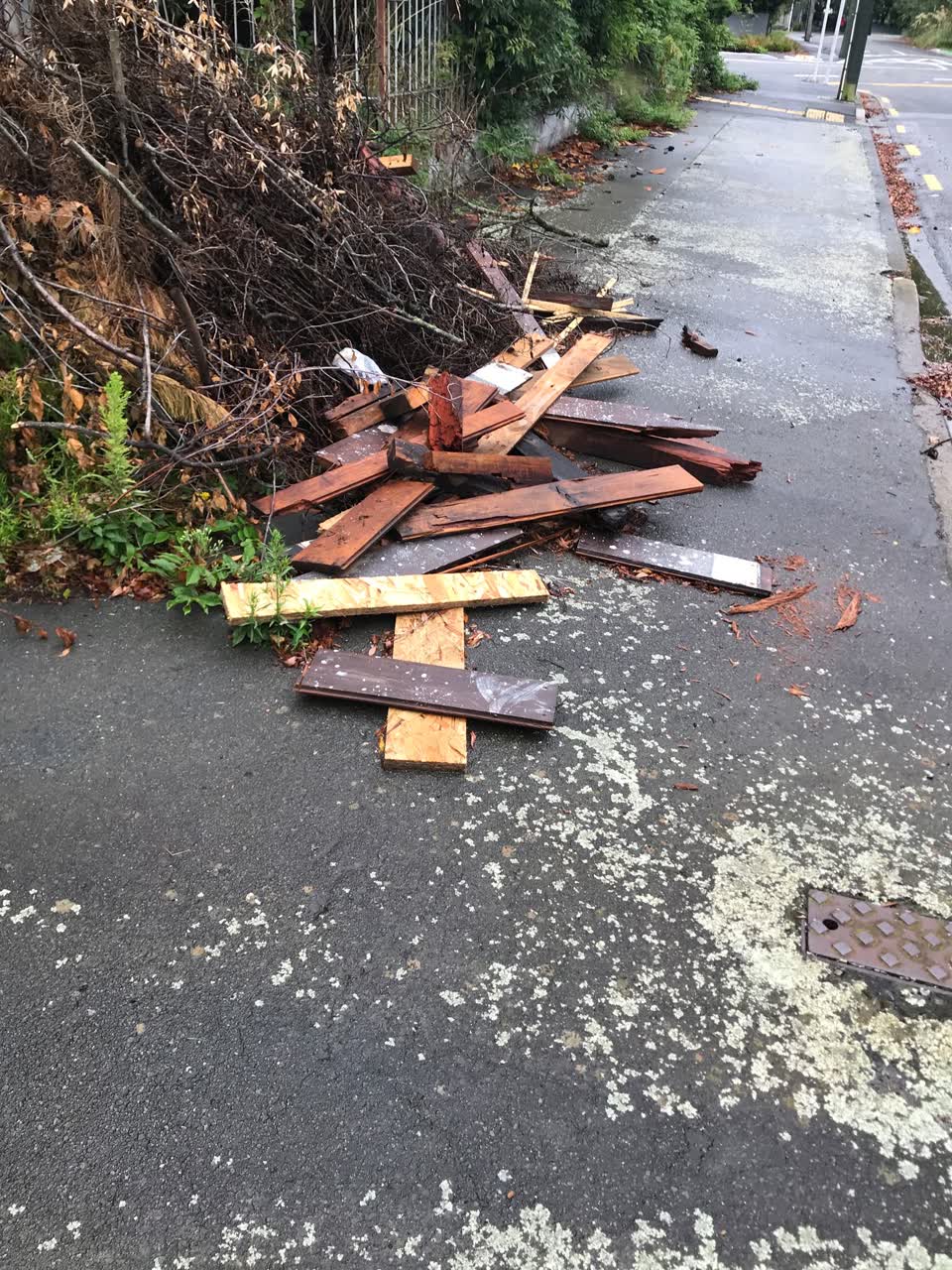 The photograph attached to this rubbish/recycling report