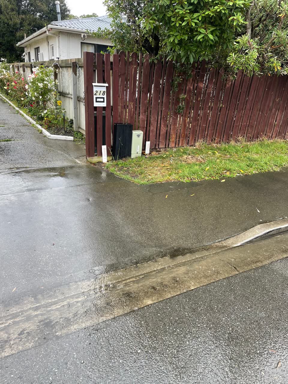 The photograph attached to this roading/streets report