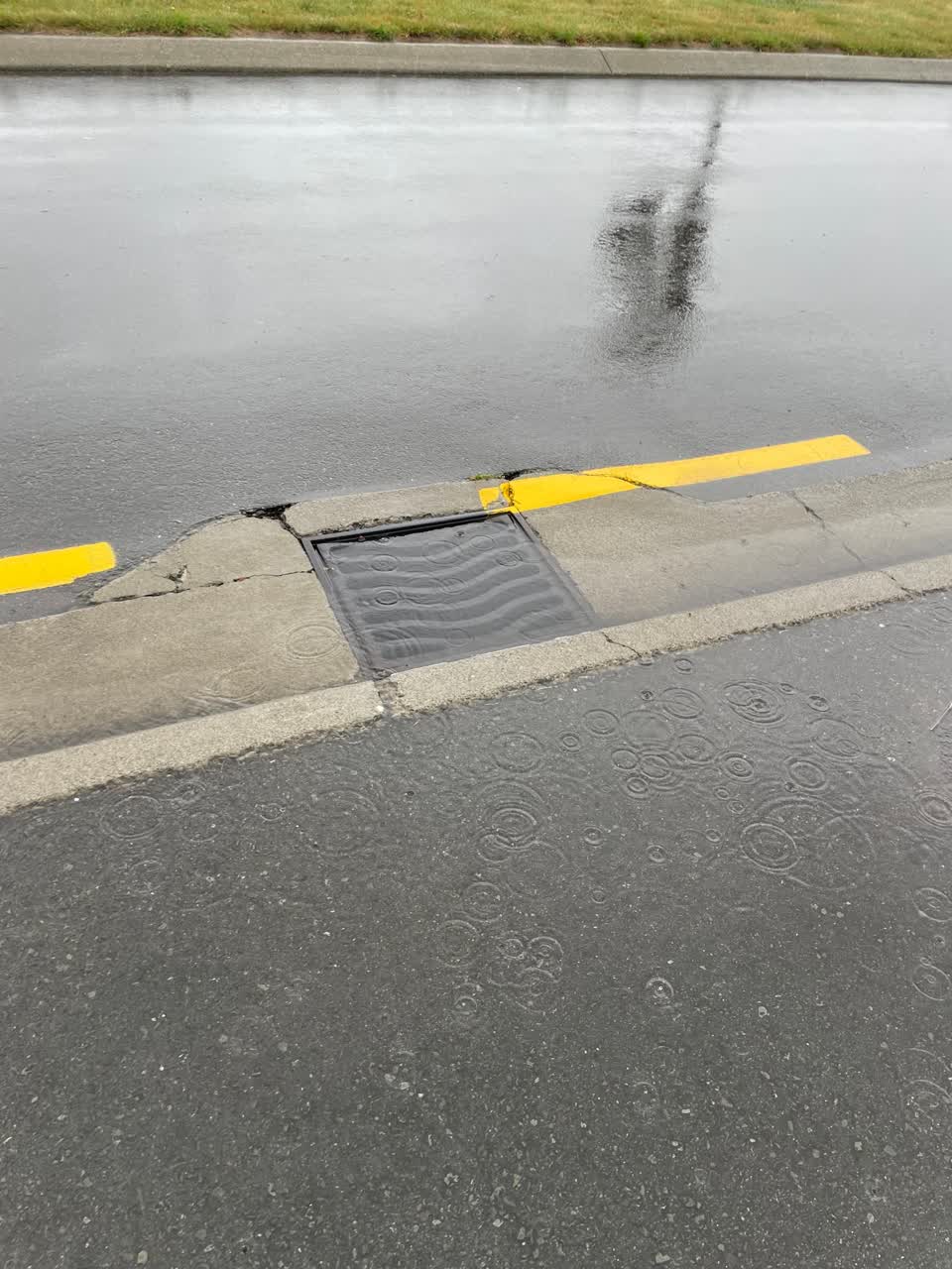 The photograph attached to this flooding report