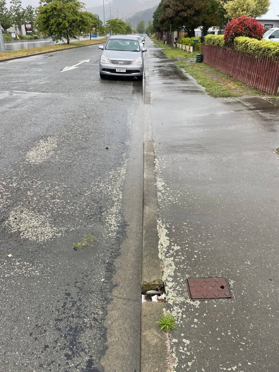 The photograph attached to this flooding report