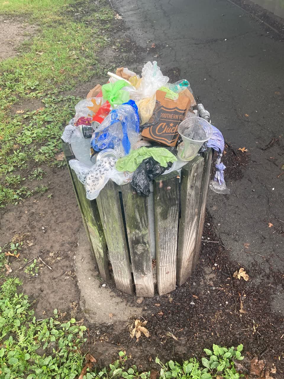 The photograph attached to this rubbish/recycling report