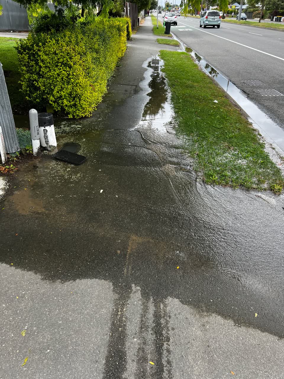 The photograph attached to this flooding report