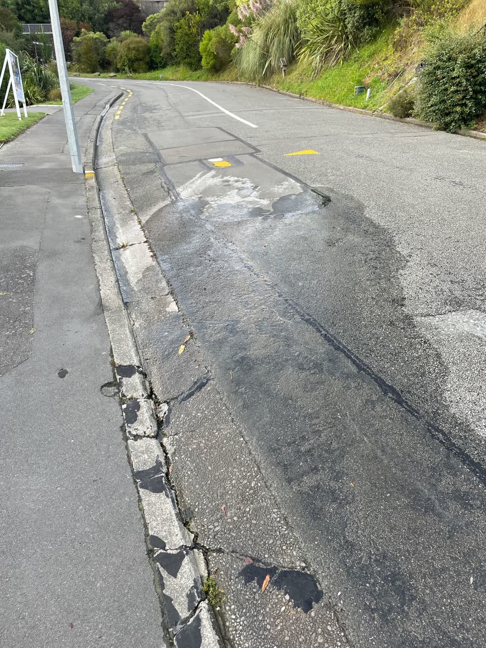 The photograph attached to this water leak report