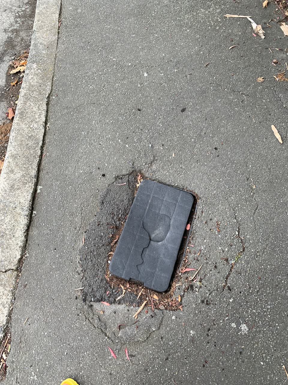 The photograph attached to this roading/streets report