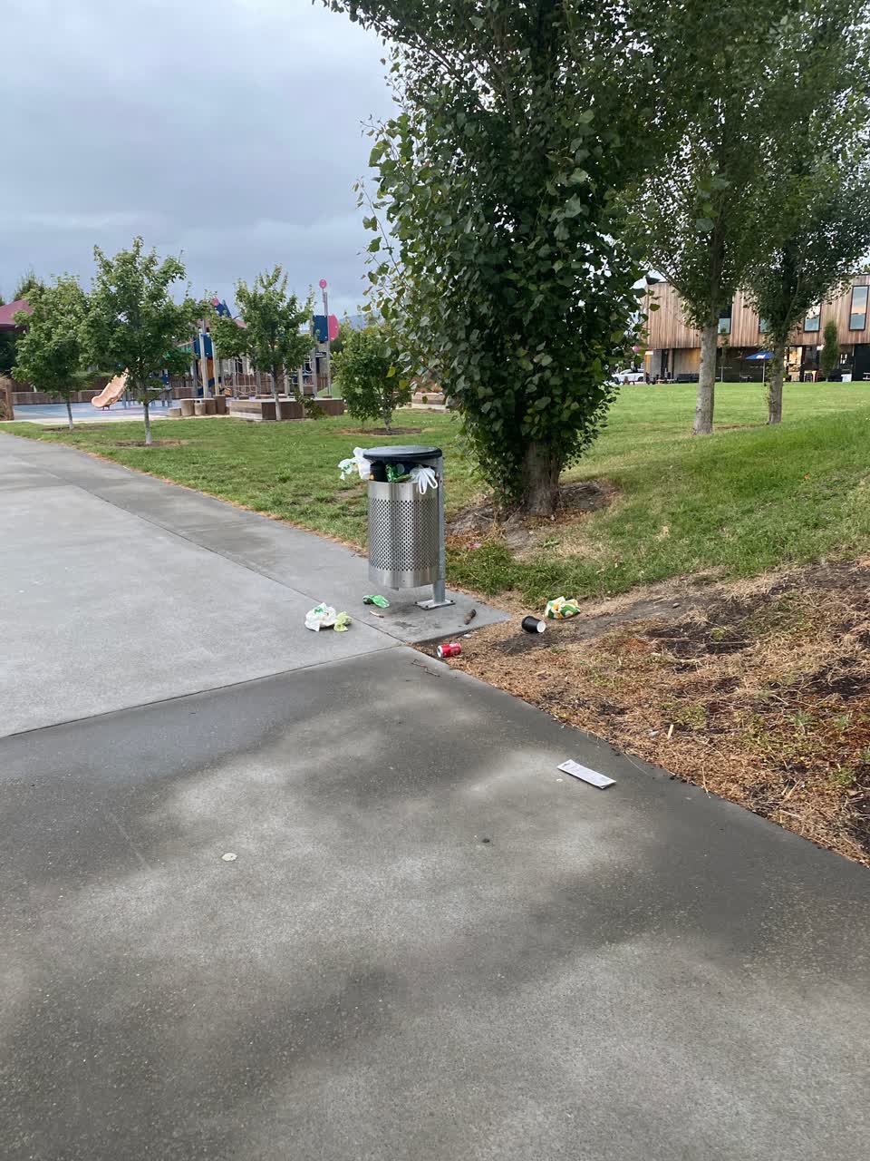 The photograph attached to this rubbish/recycling report