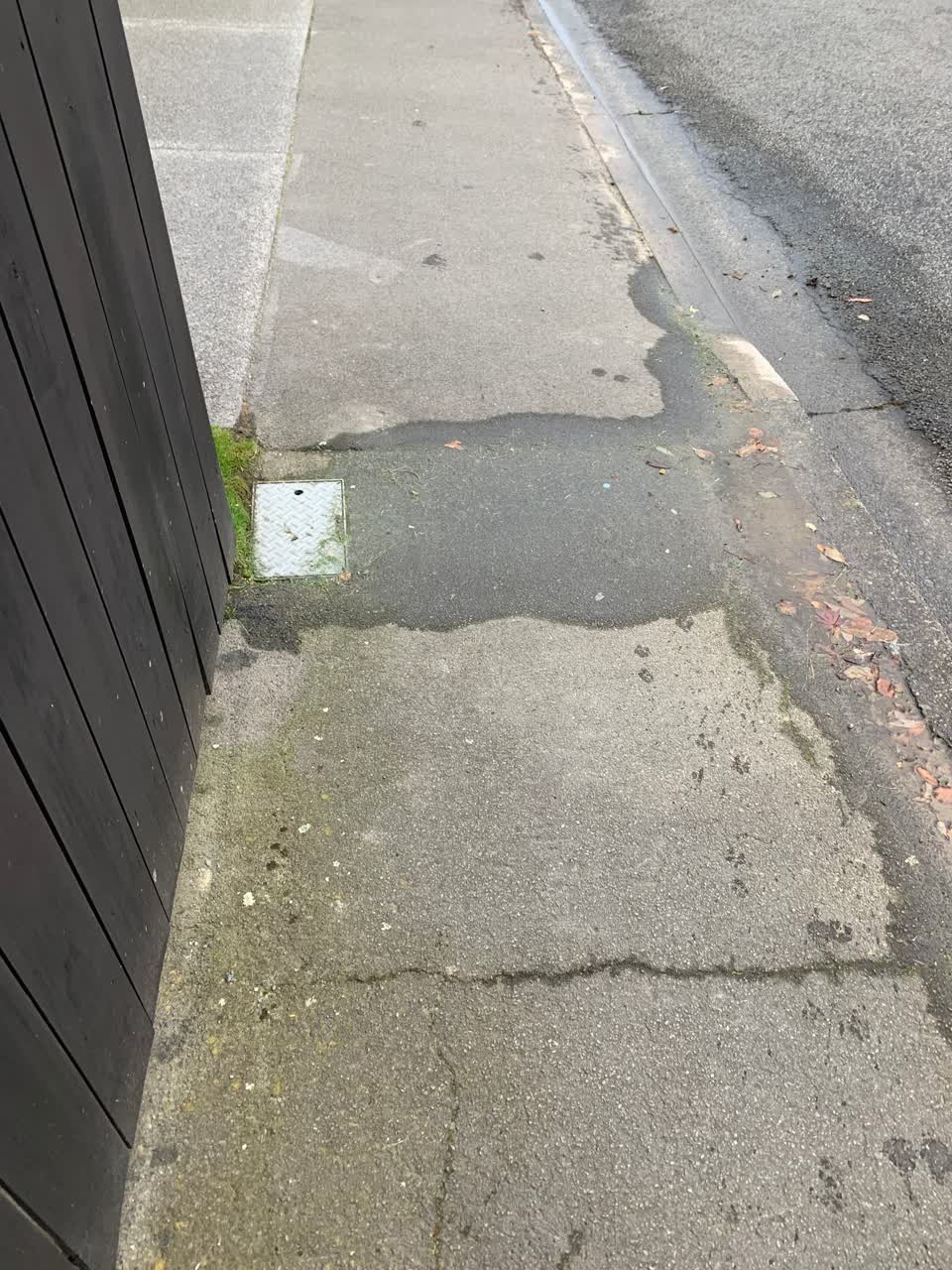 The photograph attached to this water leak report