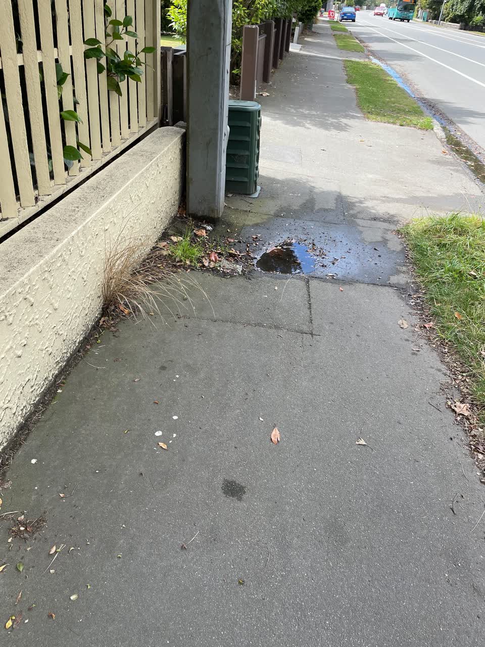 The photograph attached to this water leak report