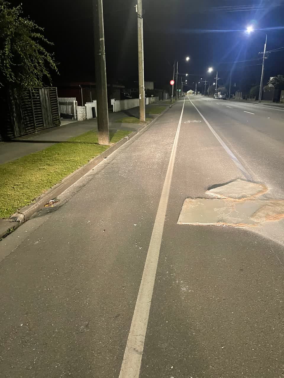 The photograph attached to this roading/streets report