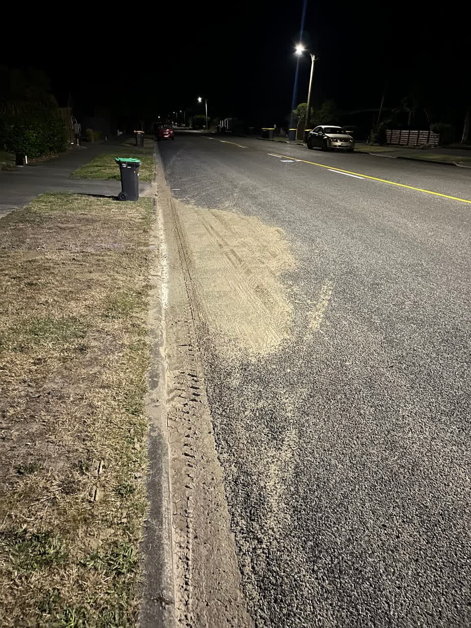 The photograph attached to this roading/streets report