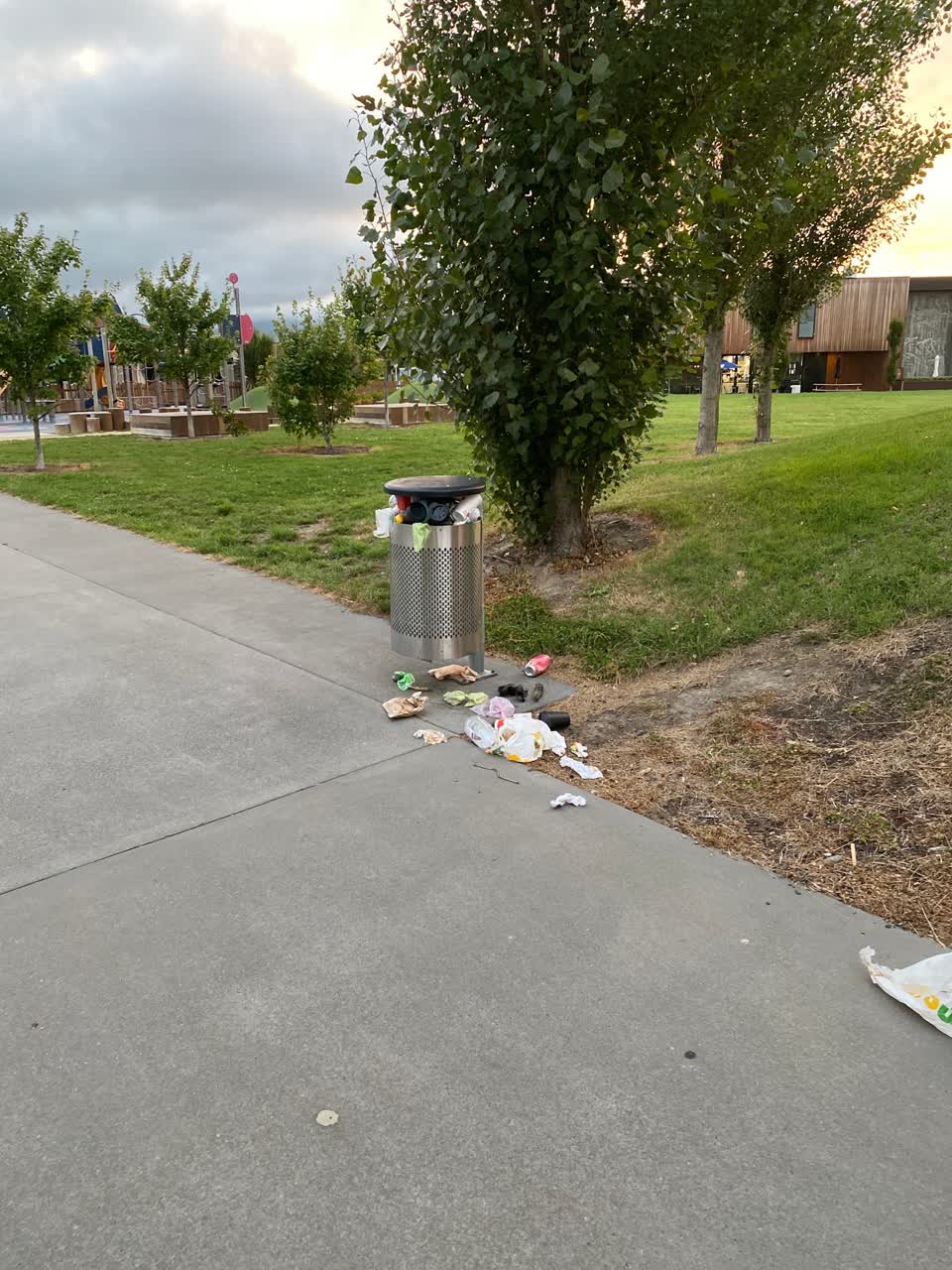 The photograph attached to this rubbish/recycling report