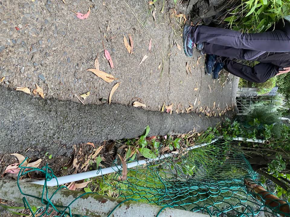 The photograph attached to this roading/streets report