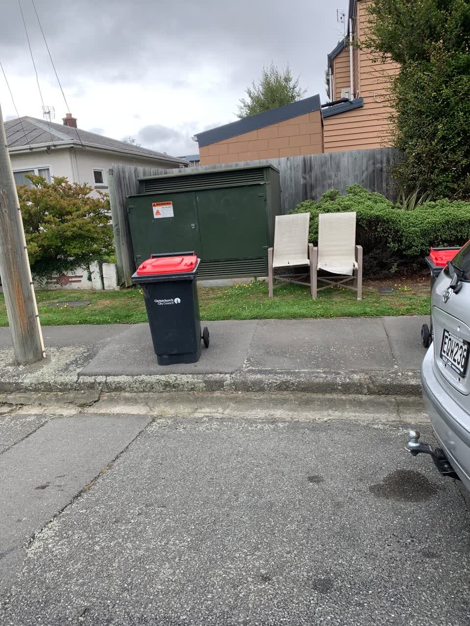 The photograph attached to this roading/streets report