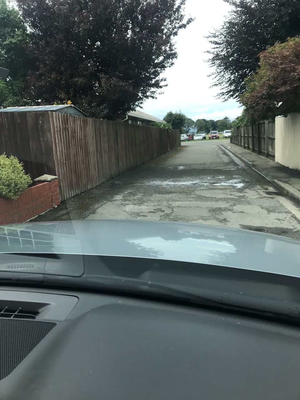The photograph attached to this water leak report