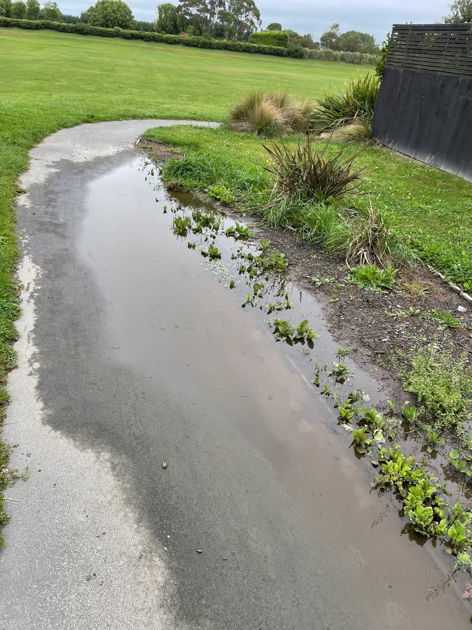 The photograph attached to this flooding report