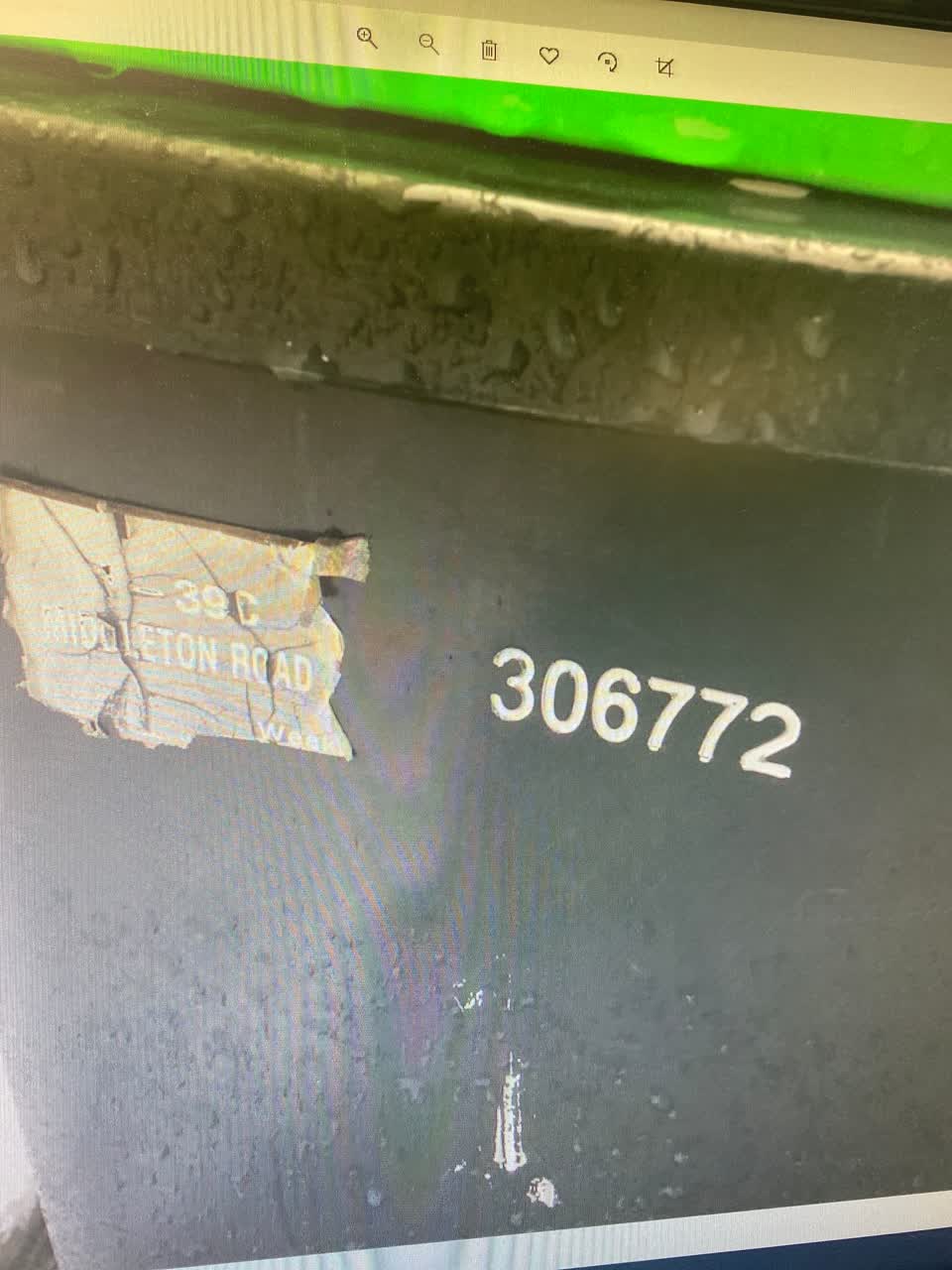 The photograph attached to this rubbish/recycling report