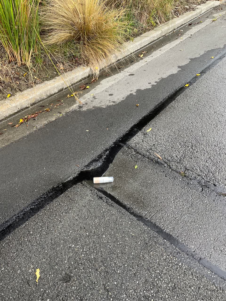 The photograph attached to this roading/streets report