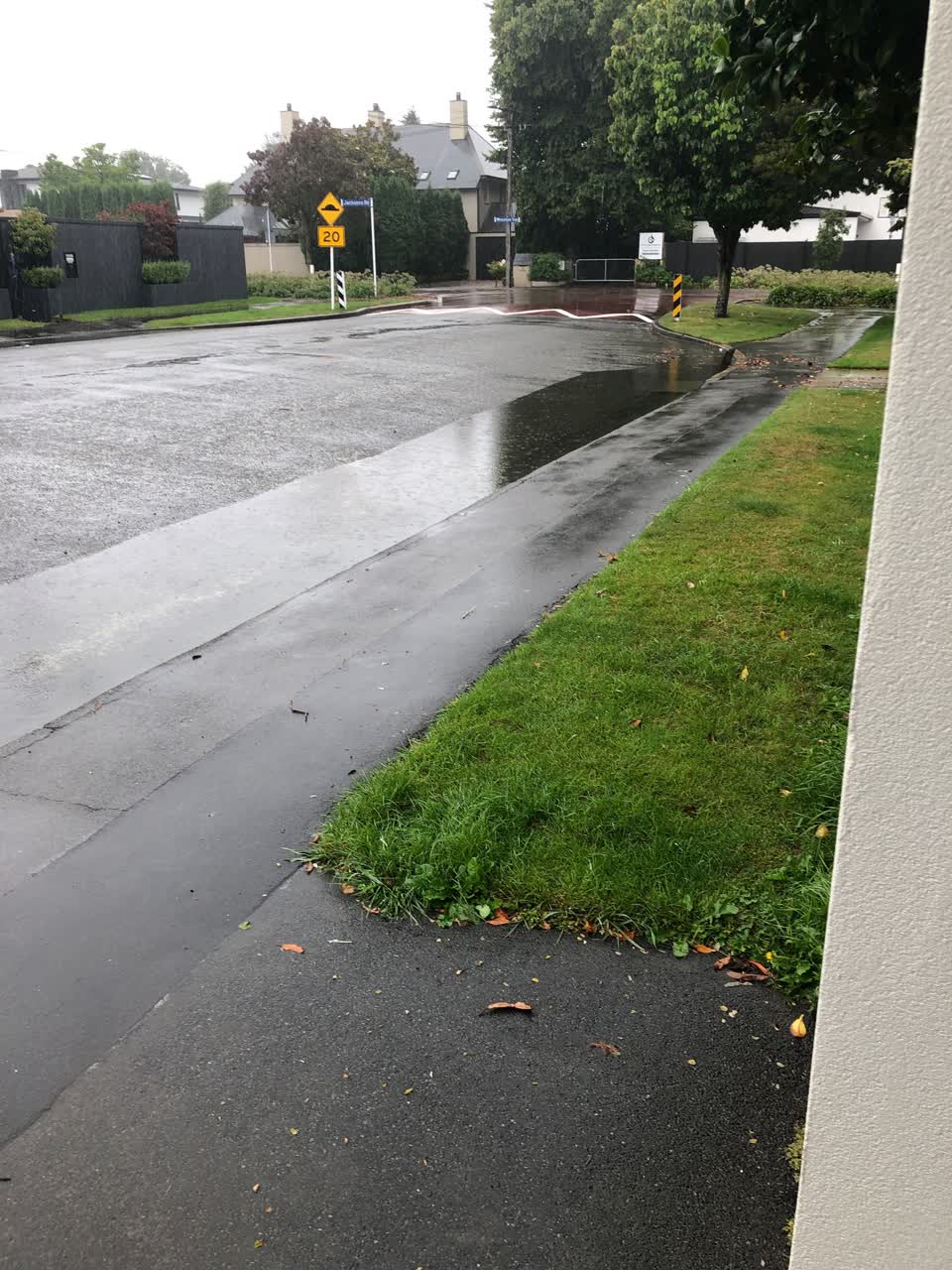 The photograph attached to this flooding report
