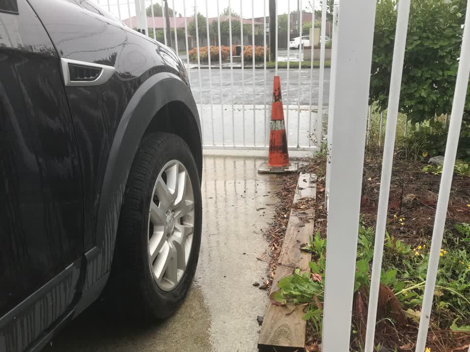 The photograph attached to this flooding report
