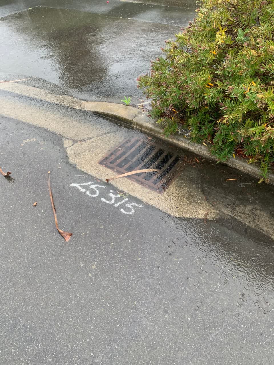 The photograph attached to this wastewater/stormwater report